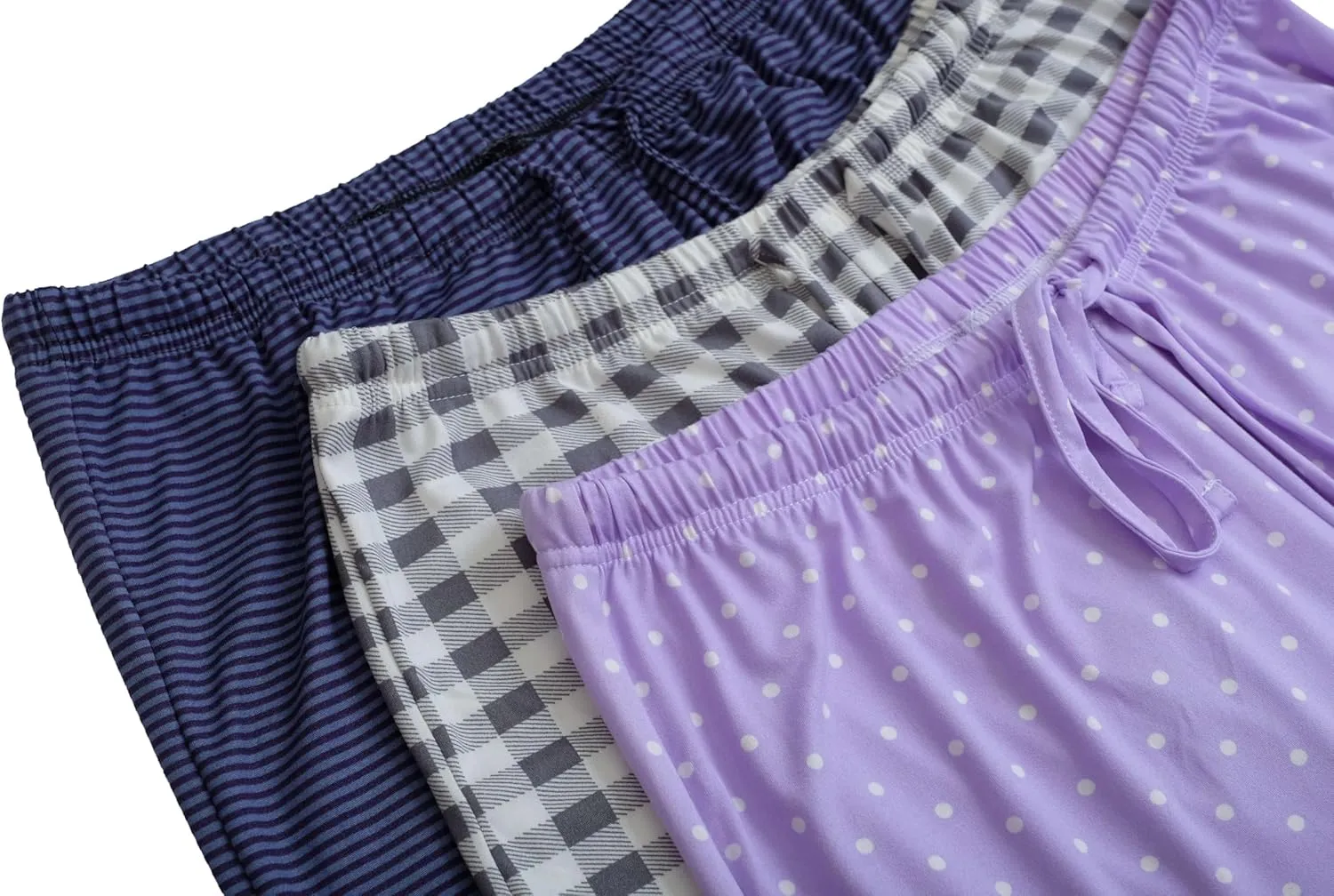 Real Essentials 3 Pack: Women’s Ultra-Soft Comfy Pajama Lounge Pants Sleepwear (Available in Plus Size)