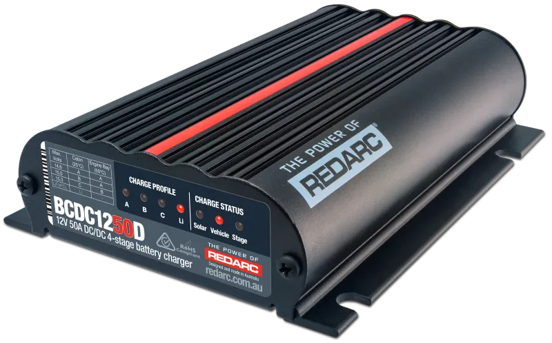 REDARC DC/DC 4-Stage In-Vehicle Battery Charger - 12V 50A