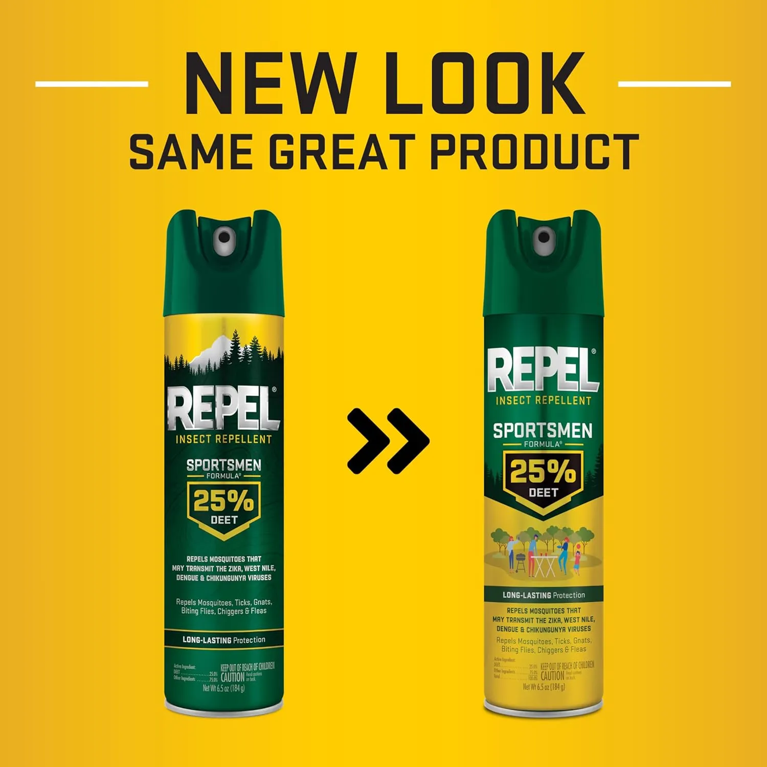 Repel Insect Repellent Sportsmen Formula 25% DEET 6.5 Ounces, Aerosol, 12 Pack