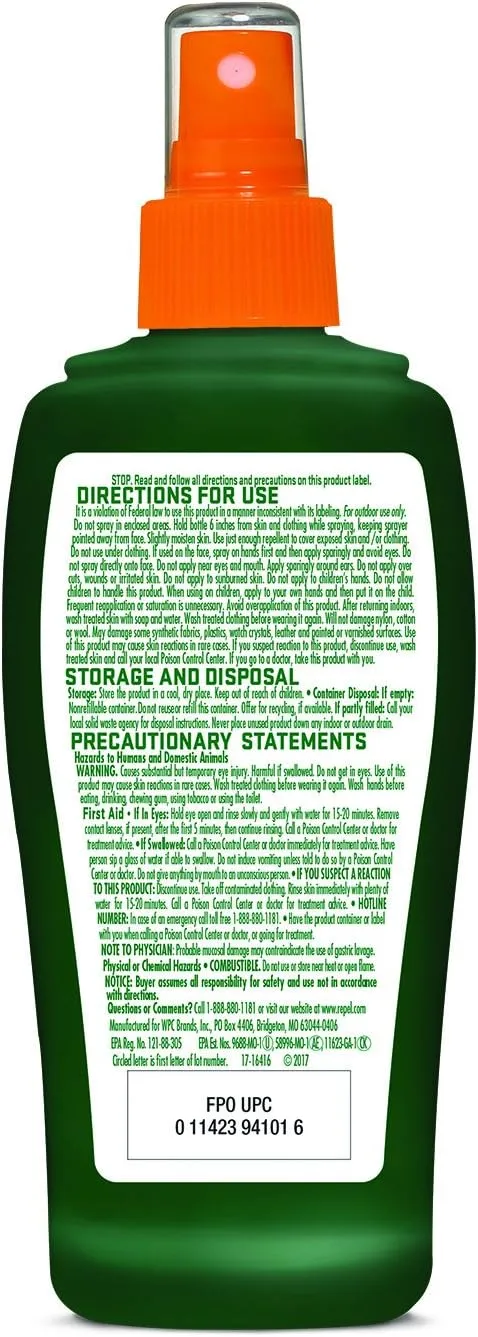 Repel Insect Repellent Sportsmen Max Formula Spray Pump 40% DEET, 6-Ounce, 12-Pack ,Yellow, 72.0 Fl.Oz