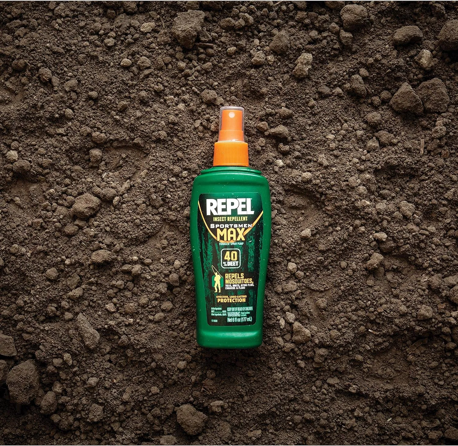 Repel Insect Repellent Sportsmen Max Formula Spray Pump 40% DEET, 6-Ounce, 12-Pack ,Yellow, 72.0 Fl.Oz