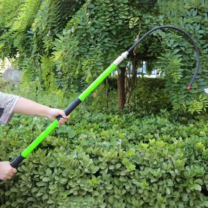 Rescue Hook Lifeguard Rod Green Safety Rescue Hook 10ft 6.6ft 5ft 3.3ft, High Voltage Anti Electric Shock Life-Saving Insulated Pole for Fire Electrician, with Anti Slip Handle & Carrying Bag(1.5m/4.9