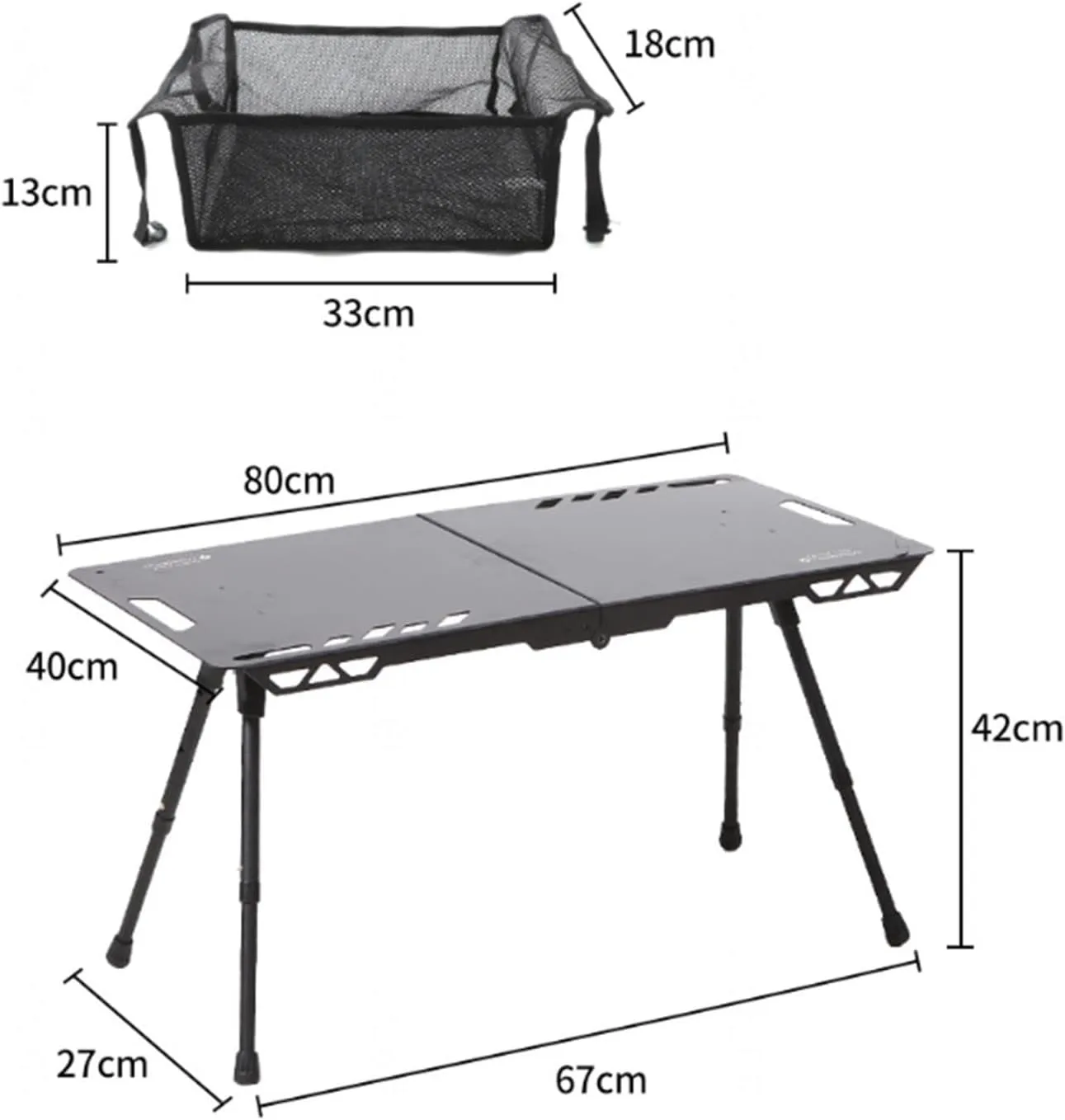 Retractable Folding CampingTable,Small Folding Table Portable Outdoor Aluminum Beach Table Adjustable Height Camp Table for Picnic Beach Camp,Fishing,Hiking Tours,BBQ,A