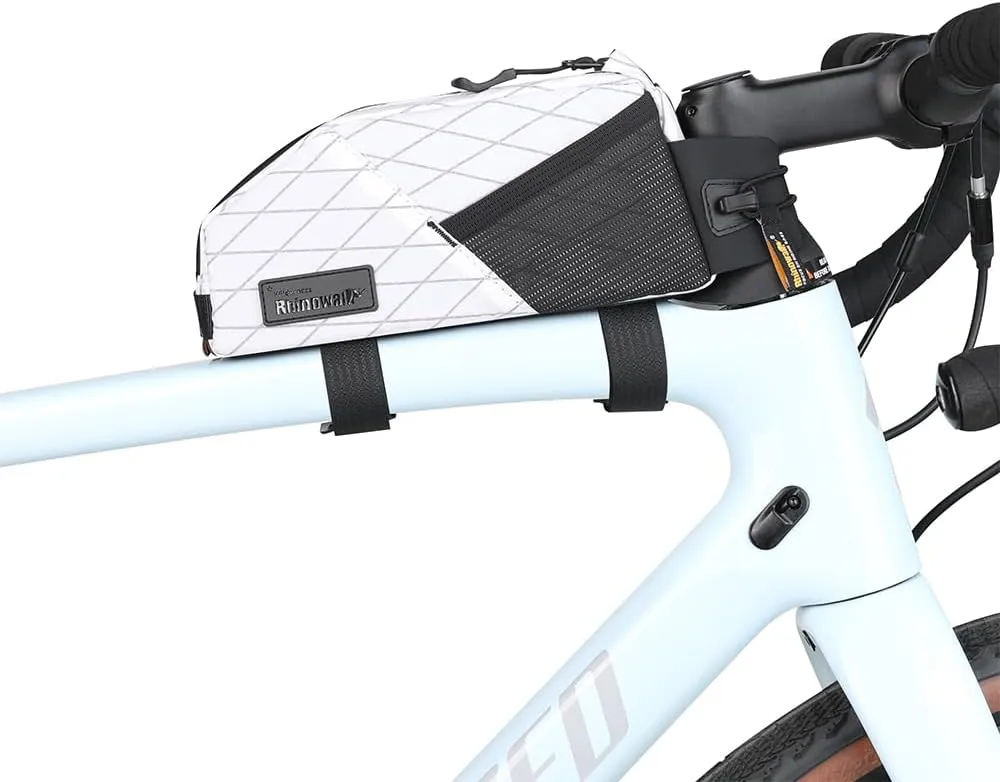 Rhinowalk Bicycle Top Tube Bag Bike Front Frame Bag Waterproof Extra Long Cycling Accessories Upper Pipe Nylon Pouch Pack for Mountain Road Bike