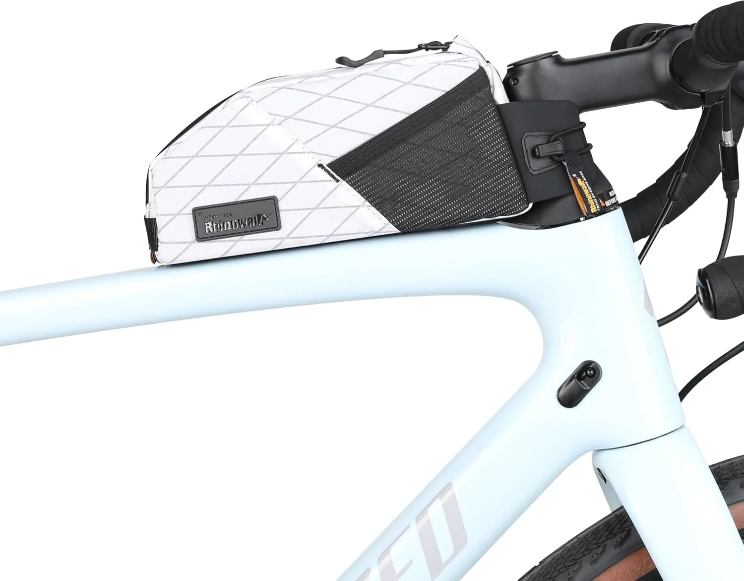 Rhinowalk Bicycle Top Tube Bag Bike Front Frame Bag Waterproof Extra Long Cycling Accessories Upper Pipe Nylon Pouch Pack for Mountain Road Bike