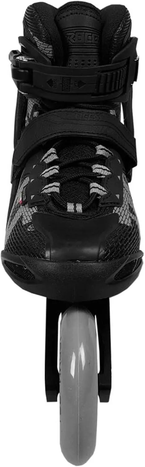 Roces Men's Neon TIF Lightweight Breathable Adjustable Fitness Training Outdoor 3 Wheel Inline Racing Skates with Easy Entry System & Secure Closure, Supplied with Brake