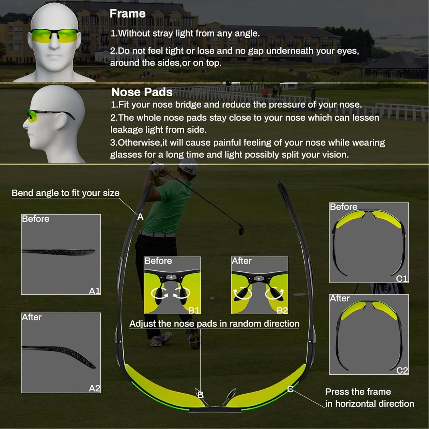 ROCKNIGHT Driving HD Polarized UV400 Protection Ultra light Al-Mg Golf Fishing Outdoor Sunglasses