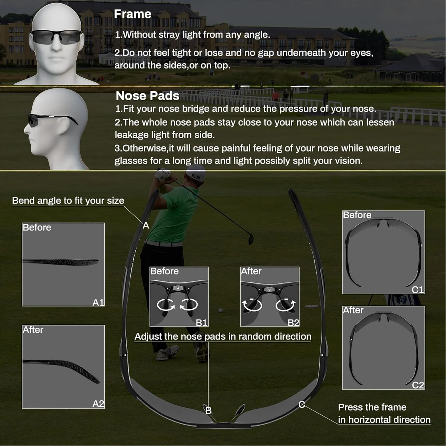 ROCKNIGHT Driving HD Polarized UV400 Protection Ultra light Al-Mg Golf Fishing Outdoor Sunglasses