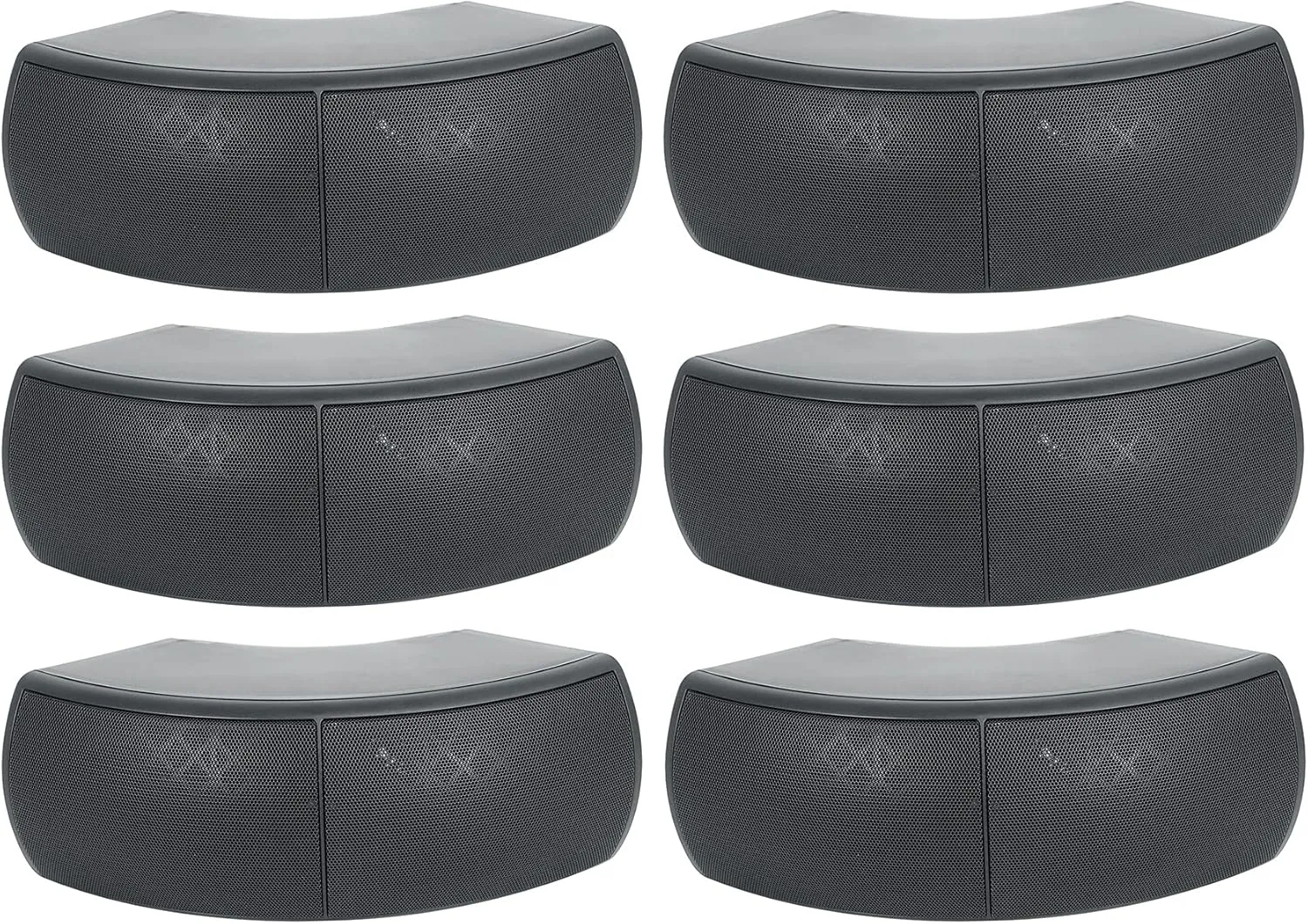 Rockville (6) Wet-D4 Black Indoor/Outdoor Commercial/Restaurant/Bar 70V Speakers