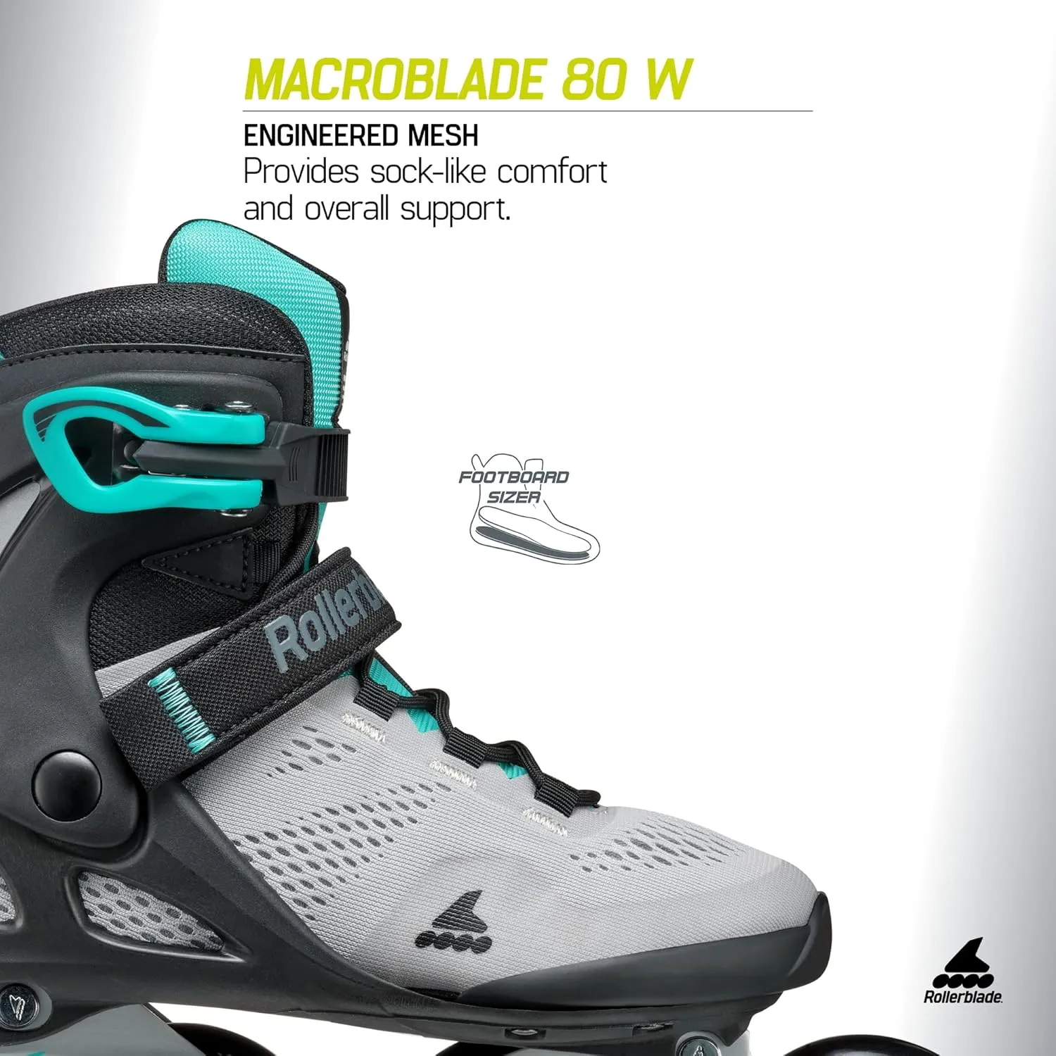 Rollerblade Macroblade 80 Women's Adult Fitness Inline Skate, Performance Inline Skates
