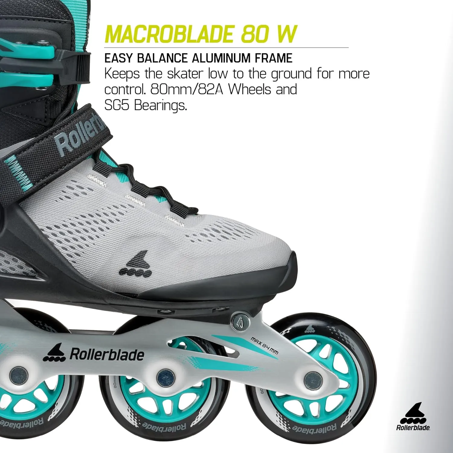 Rollerblade Macroblade 80 Women's Adult Fitness Inline Skate, Performance Inline Skates
