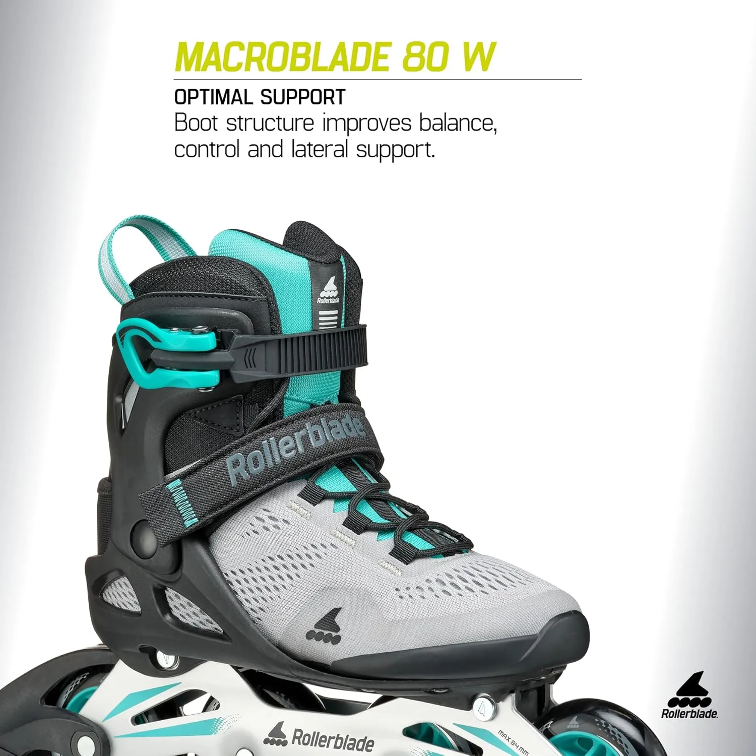 Rollerblade Macroblade 80 Women's Adult Fitness Inline Skate, Performance Inline Skates