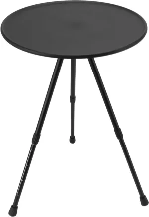 Round Foldable Camping Table, Portable Mini Folding Table, Two Level Adjustment Camping Table for Beach Picnic, Aluminum Alloy