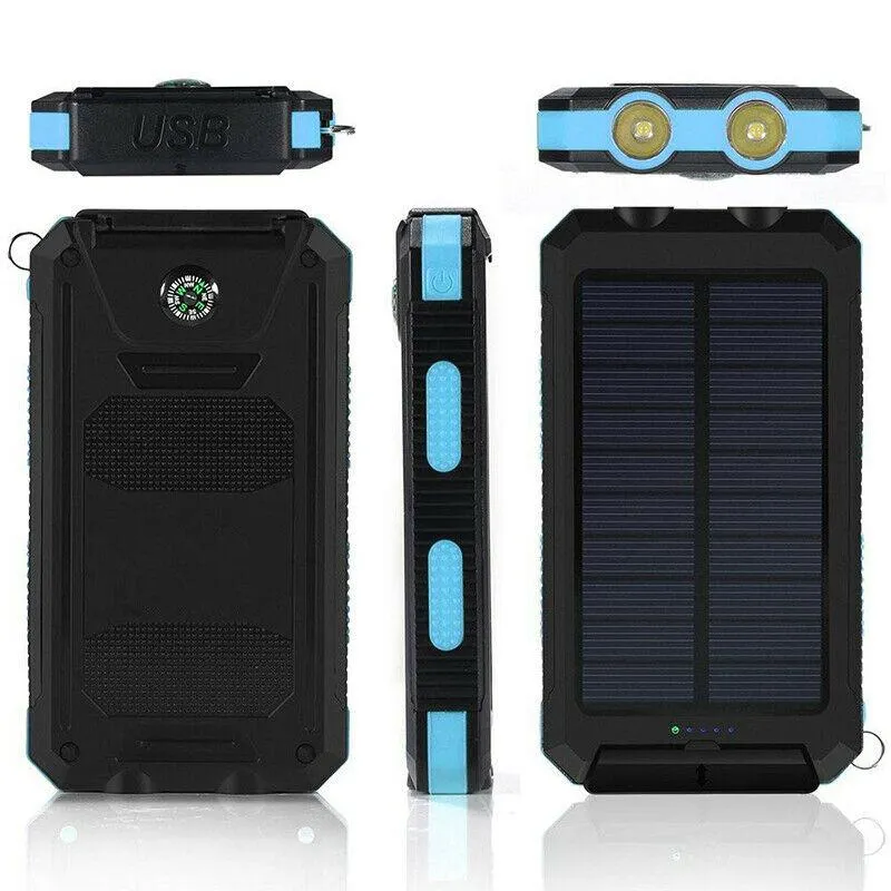 RoyaleGlow 500000 MAH Solar Charger, Waterproof Power Bank, External
