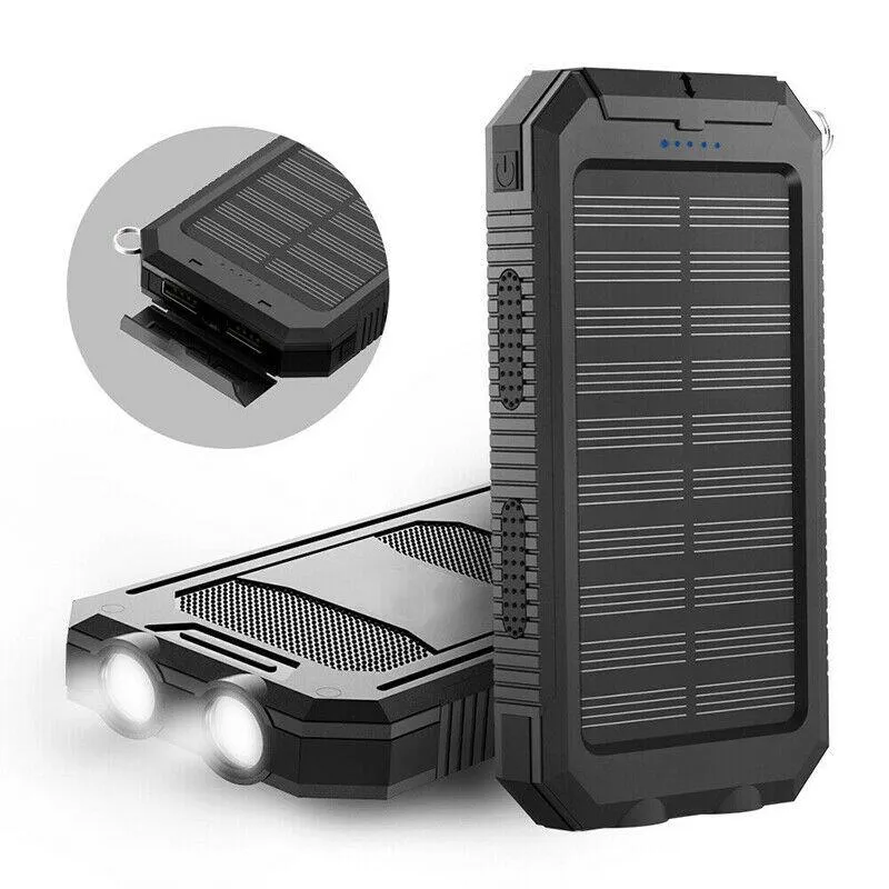 RoyaleGlow 500000 MAH Solar Charger, Waterproof Power Bank, External