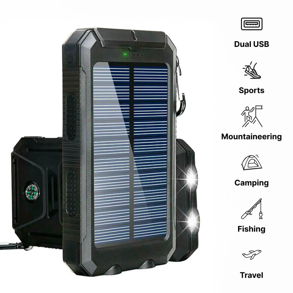RoyaleGlow 500000 MAH Solar Charger, Waterproof Power Bank, External