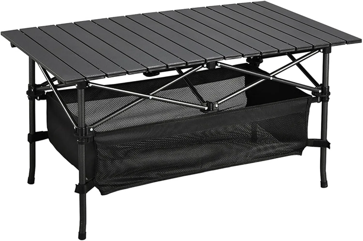RUANLOV Outdoor Compact Folding Table, Sturdy Aluminum Camping Table, Ultralight Compact Camping Alu Folding Table with Carry Bag (95cm/37in)