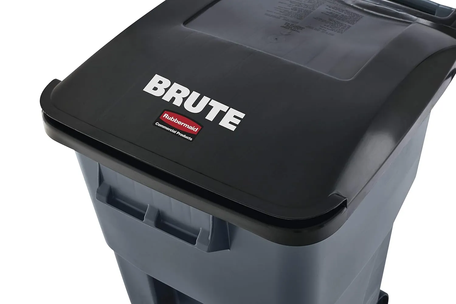 Rubbermaid Commercial Products BRUTE Rollout Heavy-Duty Wheeled Recycling Can/Bin, 50-Gallon, Blue Recycling, for Restaurants/Hospitals/Offices/Warehouses/Garage, Pack of 2