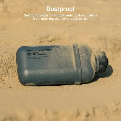 Rugged Power Bank,15000mAh Outdoor Charger,32W USB-C Fast Charging