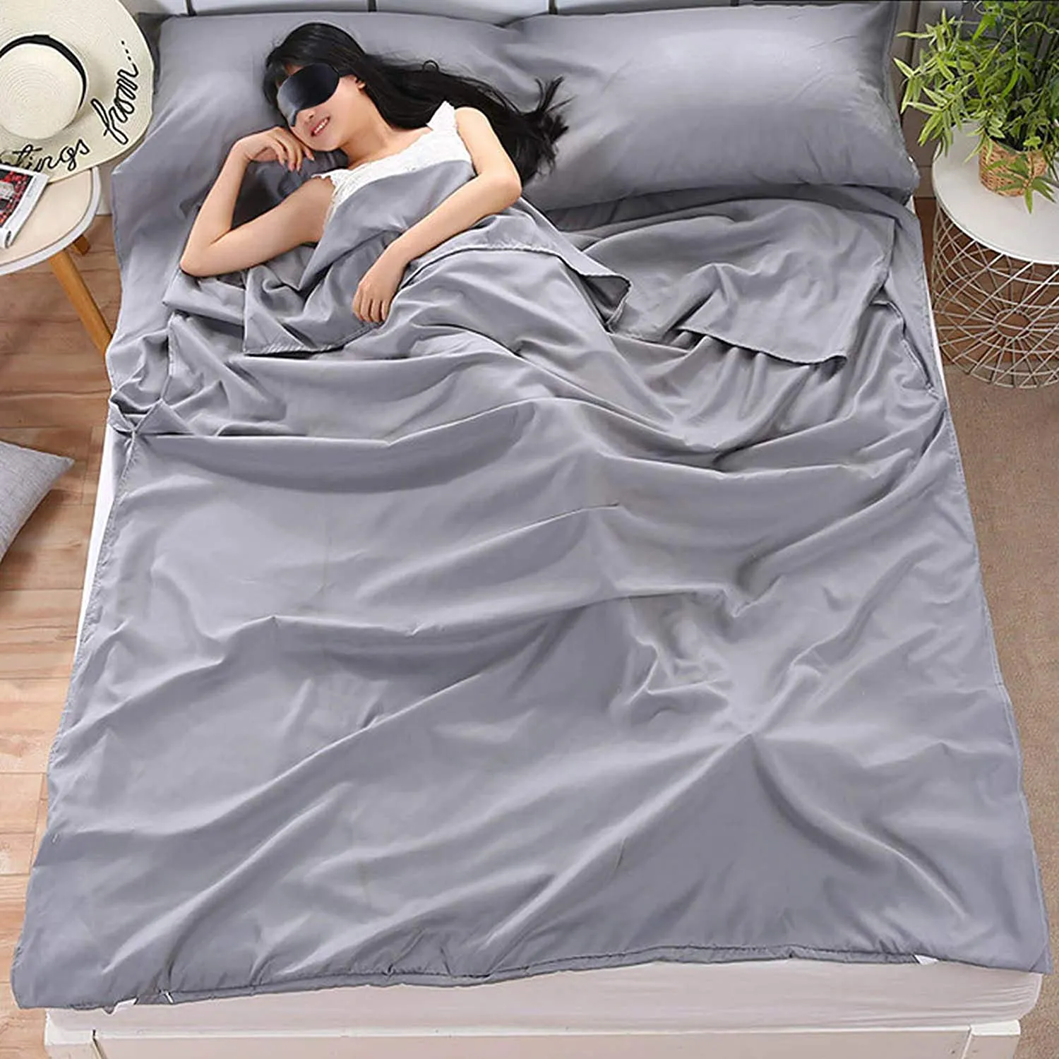 Rynx | Camping Sleeping Pad Lightweight Portable Clean Travel Sheet Bag for Hotel Train Trip Hiking Camping Outdoor Picnic