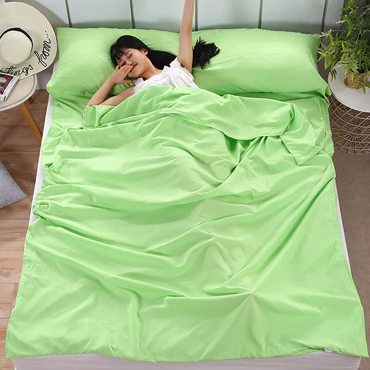 Rynx | Camping Sleeping Pad Lightweight Portable Clean Travel Sheet Bag for Hotel Train Trip Hiking Camping Outdoor Picnic