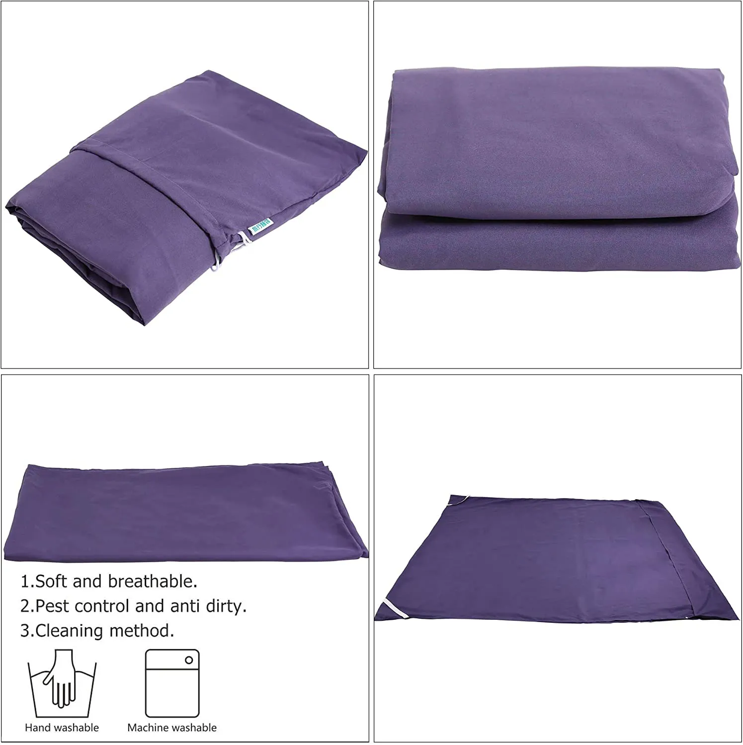 Rynx | Camping Sleeping Pad Lightweight Portable Clean Travel Sheet Bag for Hotel Train Trip Hiking Camping Outdoor Picnic