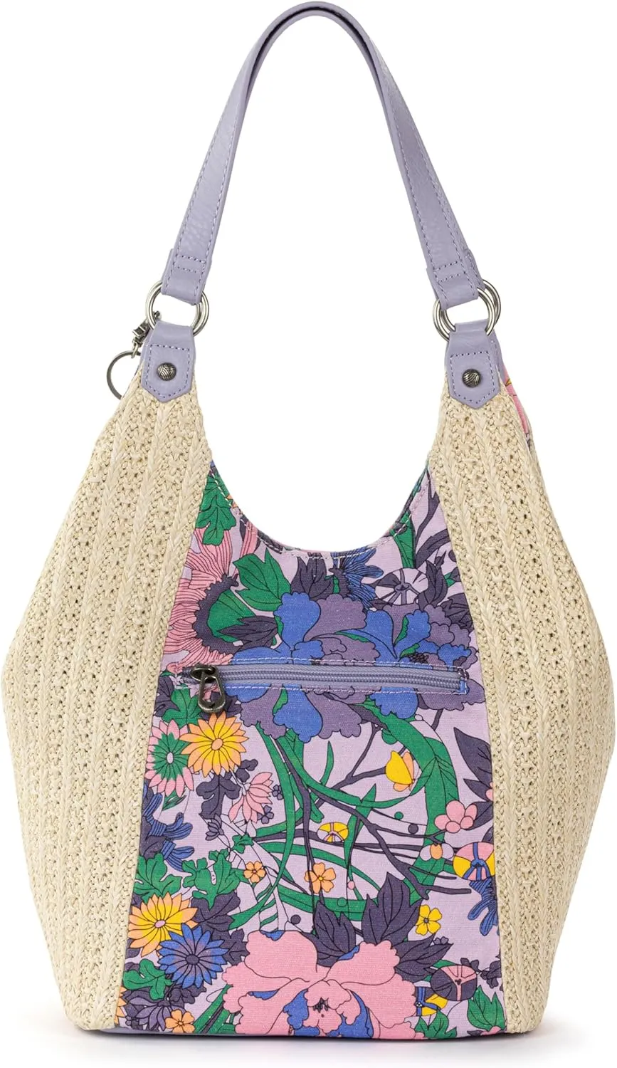 Sakroots The Sak Roma Shopper Shoulder Bag Large Purse & Tote Bag with Double Straps & Zipper Pockets for Everyday & Travel