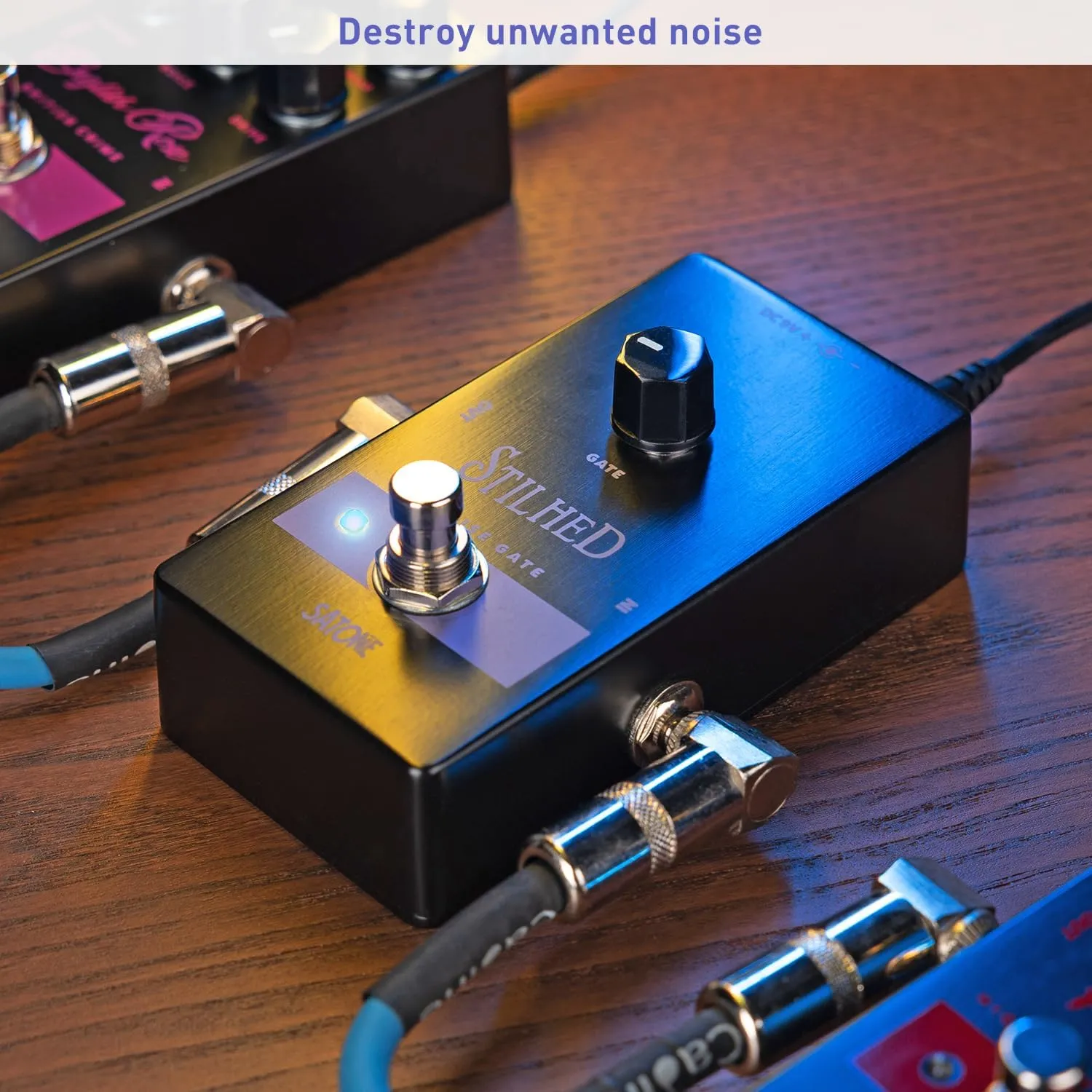 Satone S810 Stilhed Noise Gate Electric Guitar Effect Pedal - Noise Suppressor Effect Acoustic Metal Pedal with True Bypass