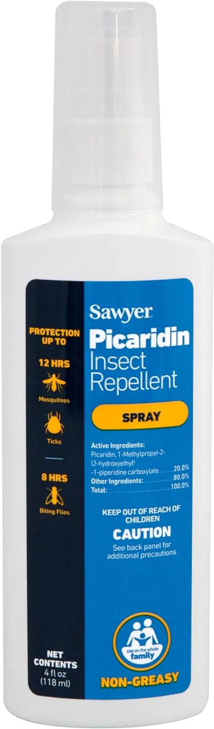 Sawyer 20% Picaridin Insect Repellent 4-Ounce Twin Pack Lotion and 4-Ounce Premium Pump Spray