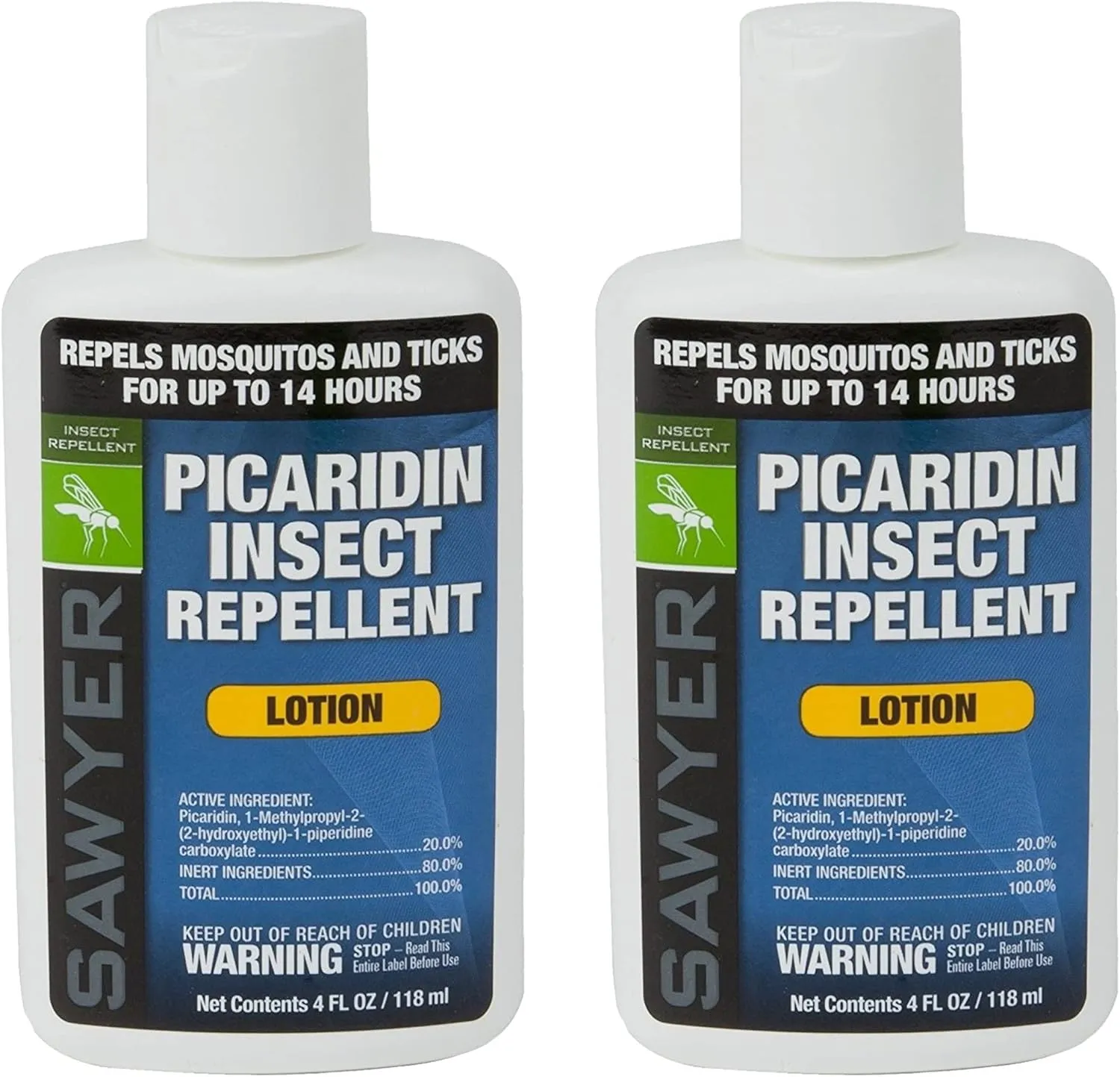 Sawyer 20% Picaridin Insect Repellent 4-Ounce Twin Pack Lotion and 4-Ounce Premium Pump Spray