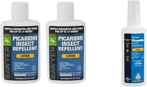 Sawyer 20% Picaridin Insect Repellent 4-Ounce Twin Pack Lotion and 4-Ounce Premium Pump Spray
