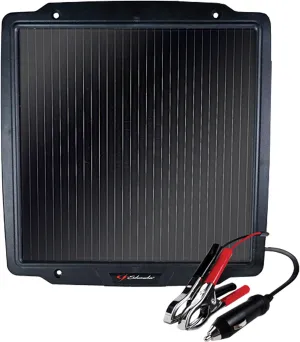 Schumacher Electric Solar Battery Maintainer, SP-400, Water Resistant, Amorphous Solar Technology, 4.8 Watts, 12 Volt, for Motorcycle, Power Sport, Car, Truck, RV, and Marine Batteries