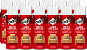 Scotchgard Fabric Water Shield, 120 Ounces (Twelve, 10 Oz Cans), Repels Water, Ideal for Couches, Pillows, Furniture, Shoes and More, Long Lasting Protection