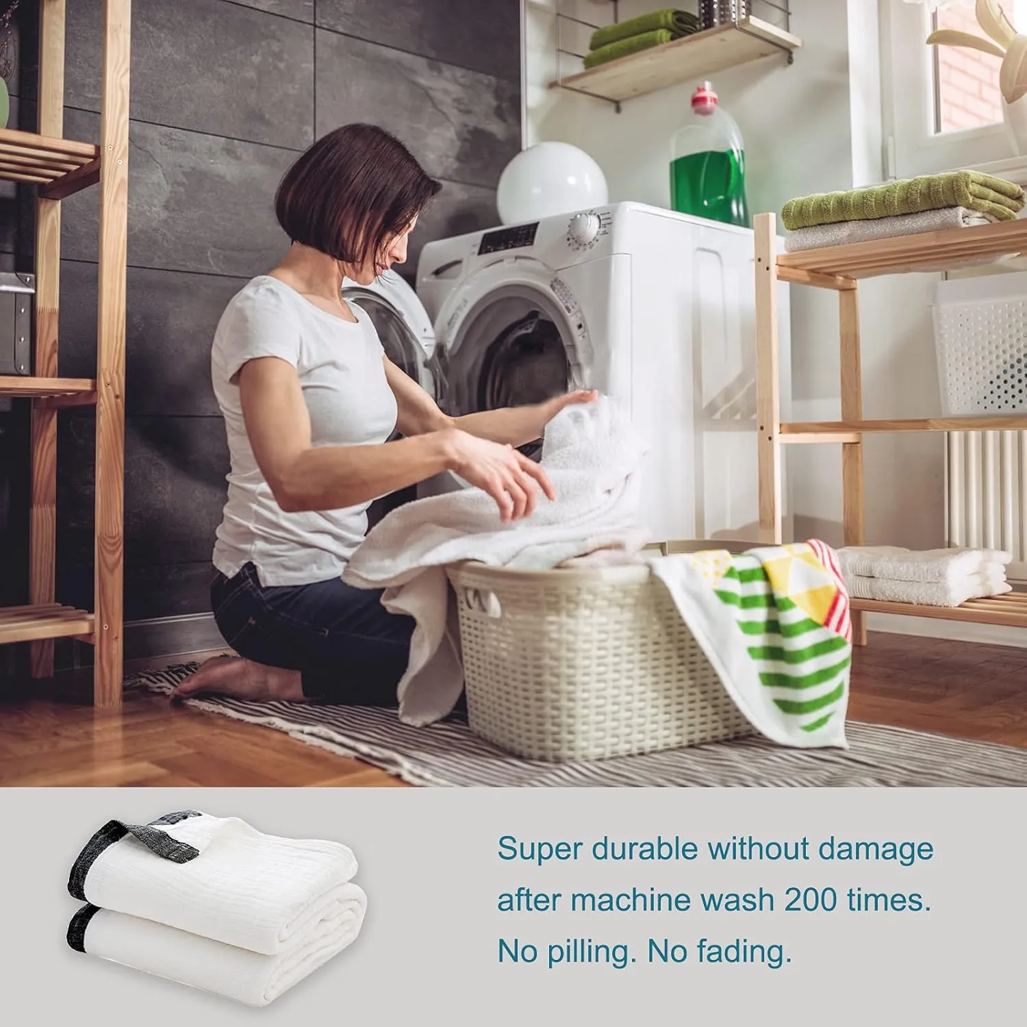 SE SOFTEXLY Muslin Cotton Blanket,100% Cotton Throw Blankets for Couch Bed,4-Layer Gauze Breathable Blanket for All Season,Soft and Lightweight Muslin Blankets Full/Queen Size(80"x90", Cream White)