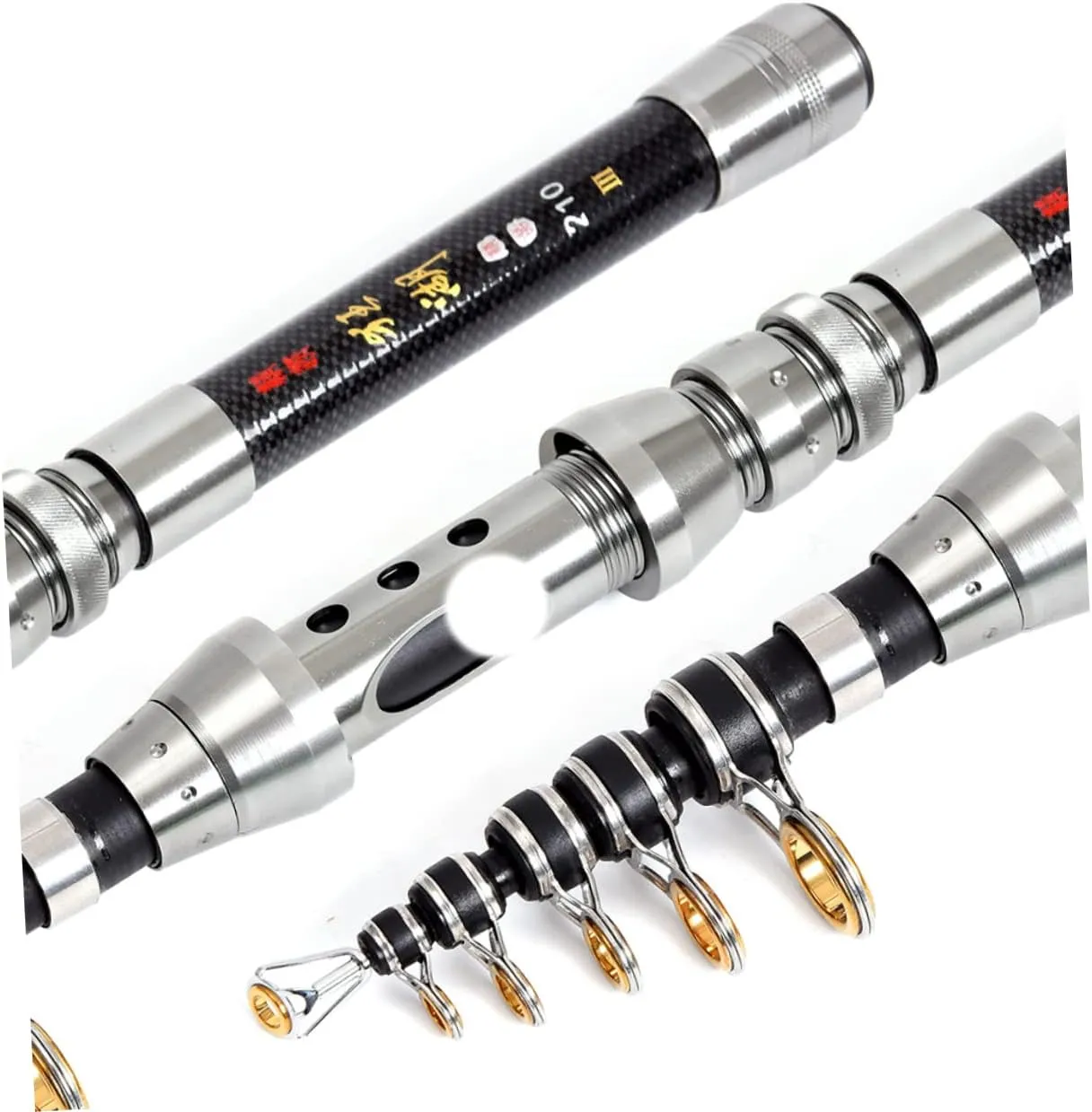 Sea Fishing Pole Mini Fishing Rod Fishing Equipment Carbon Fiber Fishing Rod Carbon Fishing Rod Lighted