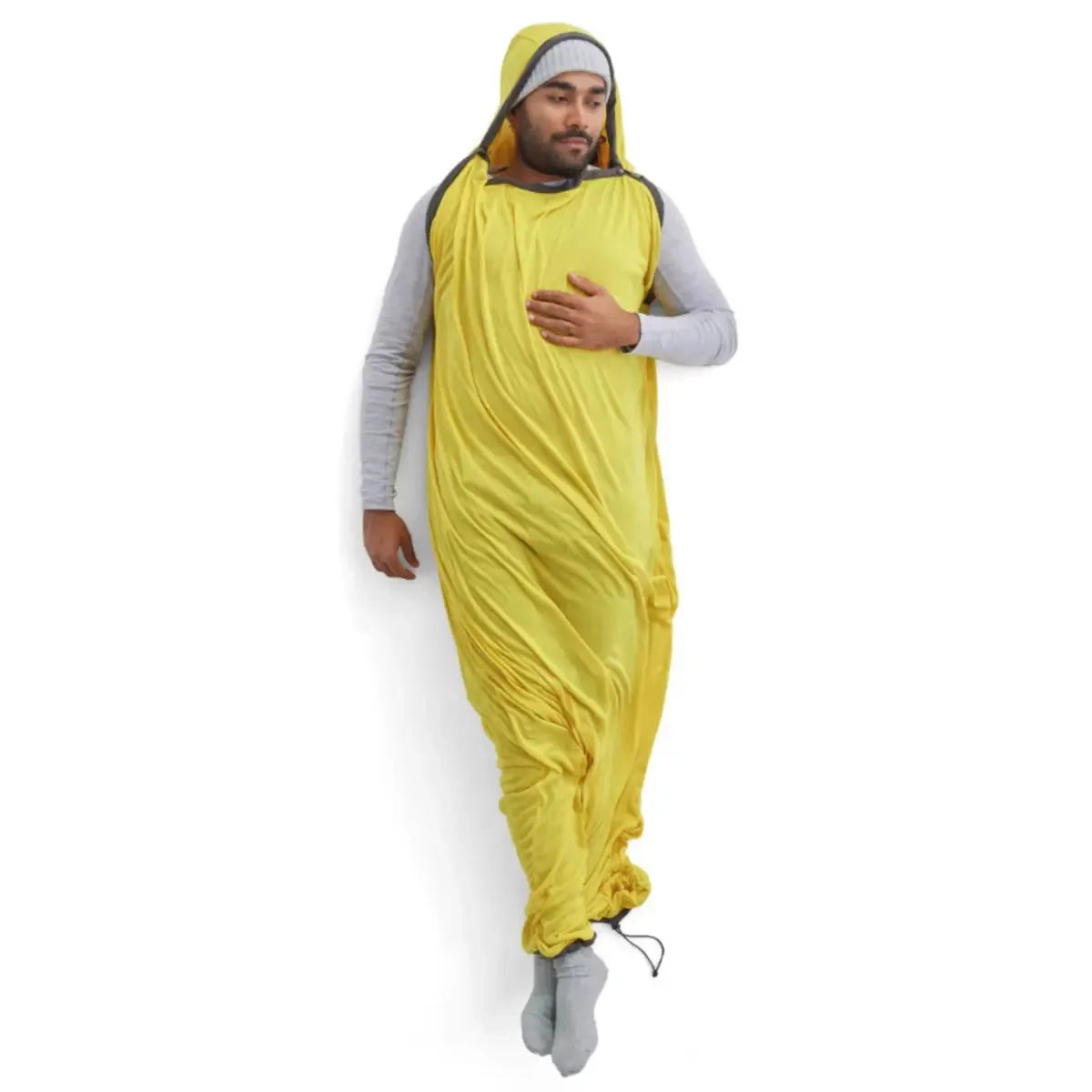 Sea To Summit Reactor Sleeping Bag Liner - Compact Mummy with Drawcord - Yellow