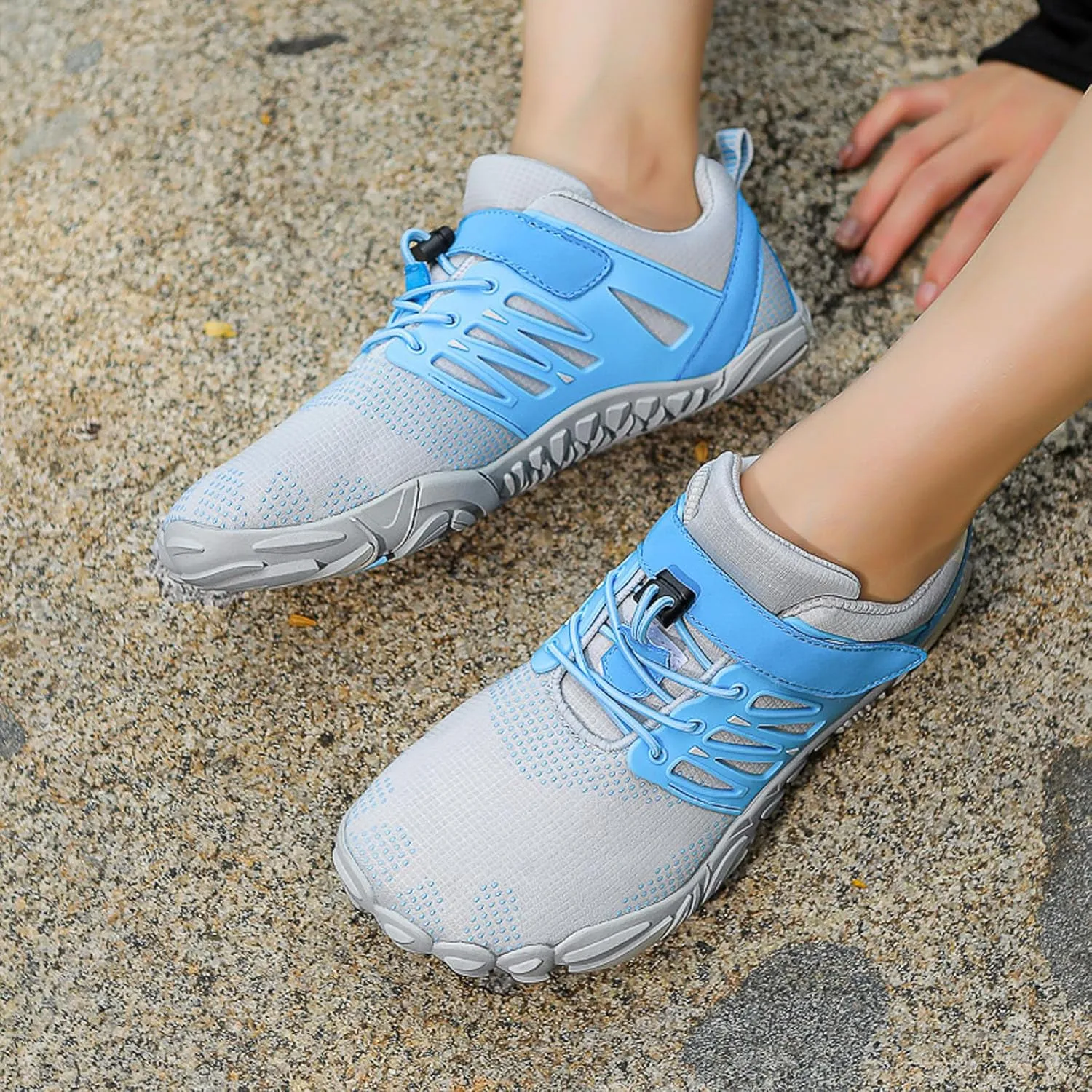 SECHRITE Women's Men’s Barefoot Hiking Shoes Minimalist Trail Running Sneakers Zero Drop Sole Wide Toe Box Parkour Trekking Workout Footwear