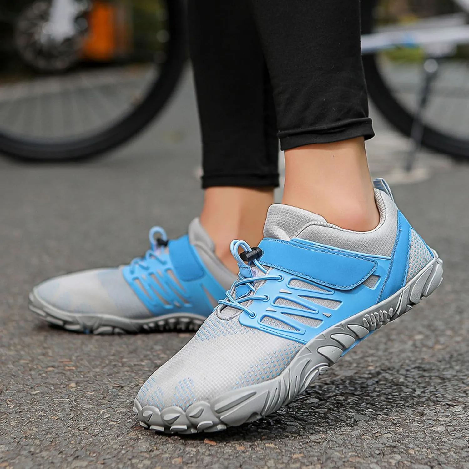 SECHRITE Women's Men’s Barefoot Hiking Shoes Minimalist Trail Running Sneakers Zero Drop Sole Wide Toe Box Parkour Trekking Workout Footwear