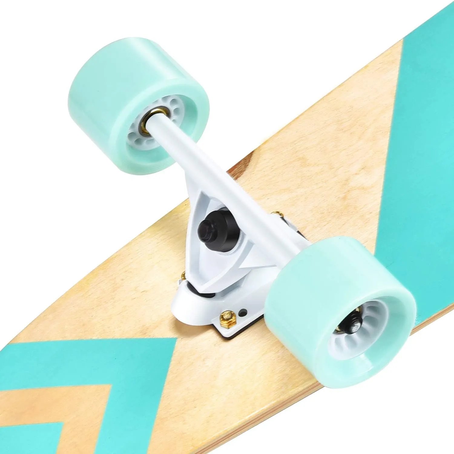 seething 42 Inch Longboard Skateboard Complete Cruiser Pintail,The Original Artisan Maple Skateboard Cruiser Pintail for Cruising, Carving, Free-Style and Downhill