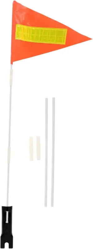 Set of Glass Fiber Flag Pole Bike Safety Flag Cycling Supply Professional Safety