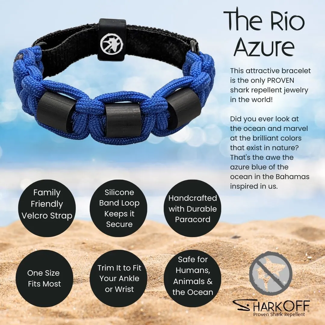 Shark OFF® Proven Shark Repellent Bracelet Jewelry | The Rio | Deter Sharks with Science Backed Shark Repellent | Swimming, Surfing, Diving, Snorkeling and All Ocean Activities