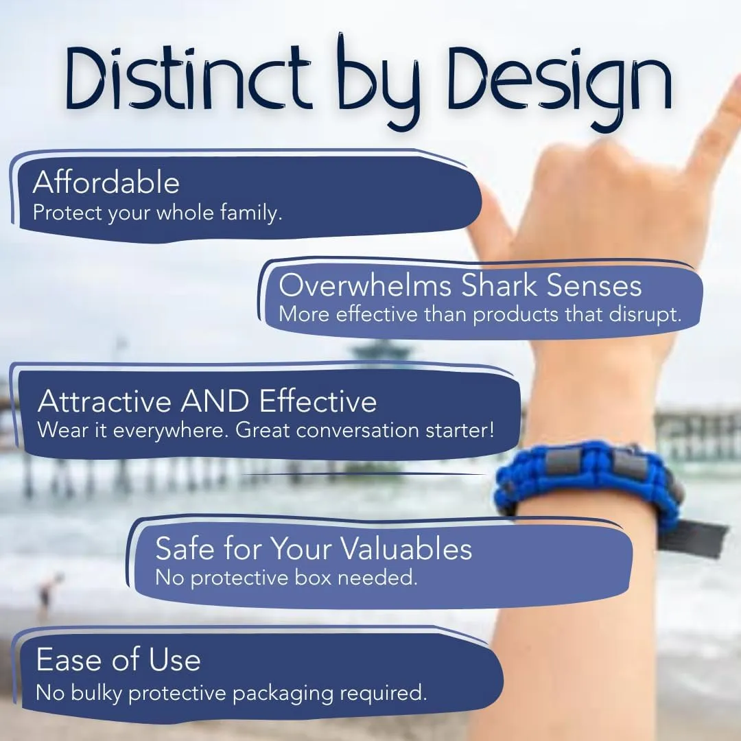 Shark OFF® Proven Shark Repellent Bracelet Jewelry | The Rio | Deter Sharks with Science Backed Shark Repellent | Swimming, Surfing, Diving, Snorkeling and All Ocean Activities