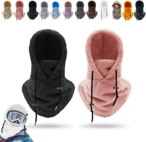 Sherpa Hood Ski Mask, Wildson Sherpa Hood, Sherpa Hood High Polar Velvet Ski Mask, Winter Balaclava for Cold Windproof
