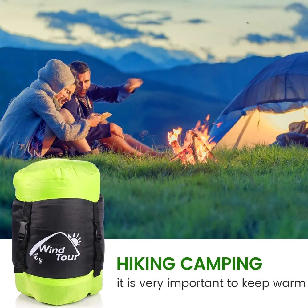 ShowyLive Sleeping Bags for Adults - Lightweight, Waterproof, Custom Cotton Comfort, 2-in-1 Design, Two-Way Zipper for Camping