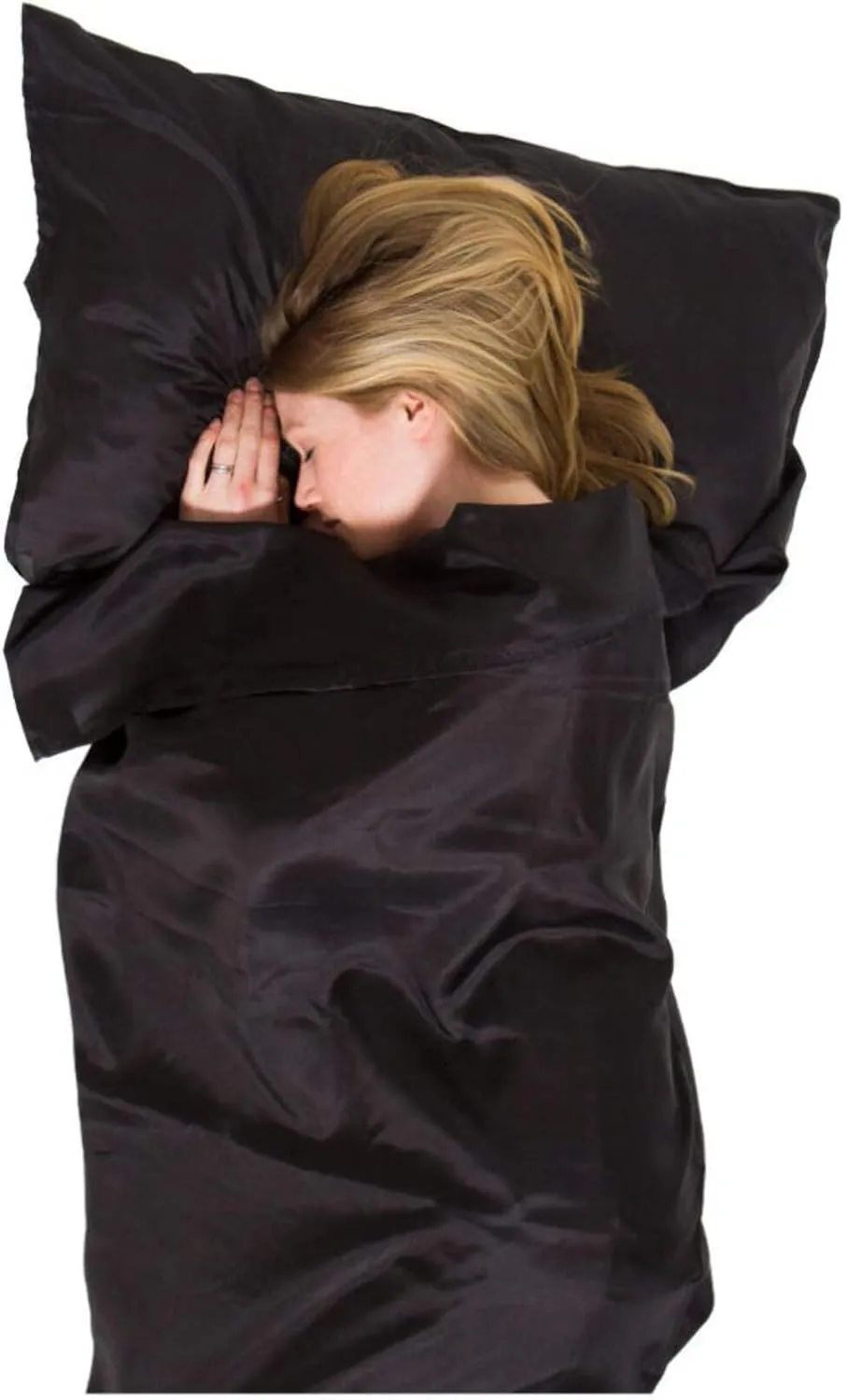 Silk Ultimate Sleeping Bag Liner; Black; Rectangular