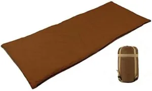 Singel Person Sleeping Bag, Comfort Portable Lightweight Envelope Sleeping Bag for Camping, Hiking, Backpacking, 3 Seasons Sleeping Bag,75" 29.5"-Brown