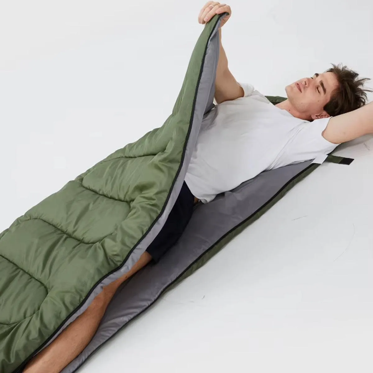 Single Sleeping Bag Outdoor Camping Hiking Thermal Warm Tent Travel Gear