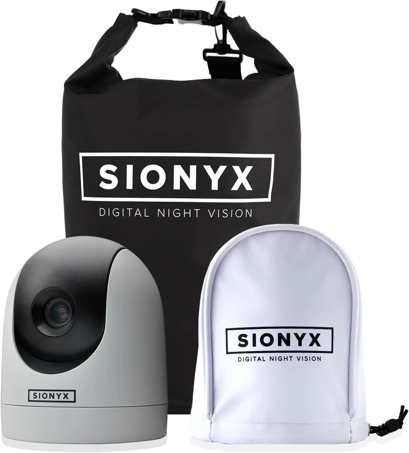 SiOnyx Nightwave Camera, Waterproof Dry Bag, Vinyl Cover, White