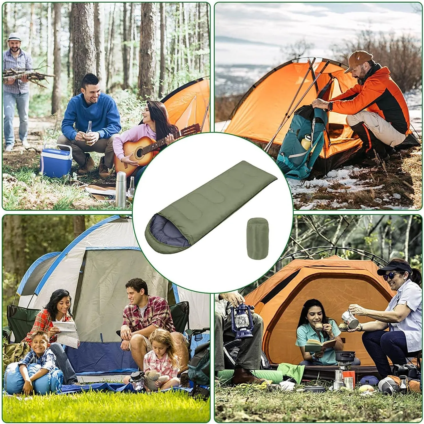 Sleeping Bag for Adults Degree Cold Weather Sleeping Bags in 4 Seasons Lightweight and Warm Mummy Sleeping Bag for Camping Backpacking and Hiking