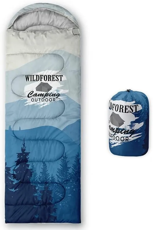 Sleeping Bag for Adults Kids,Green Mountain Camp Van-Lightweight Warm Portable Outdoor Indoor-Waterproof Cold Weather Resistant Sleeping Bag for Camping Hiking